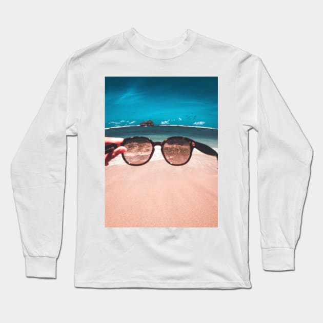 Shades By The Sea Long Sleeve T-Shirt by ToughCookie98